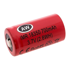AW 3,7 volt 18350 Li-Ion batteri 800 mAh 